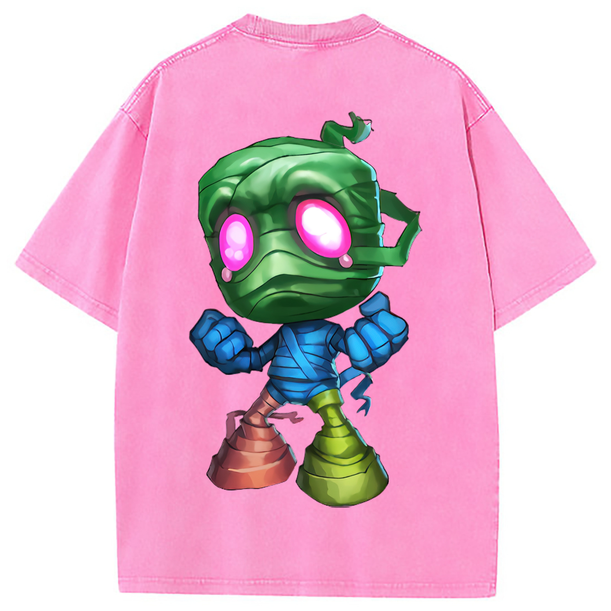 （画像用） リーグ・オブ・レジェンド League of Legends LOL 綿100% ヴィンテージ風 半袖Tシャツ（背面プリント）